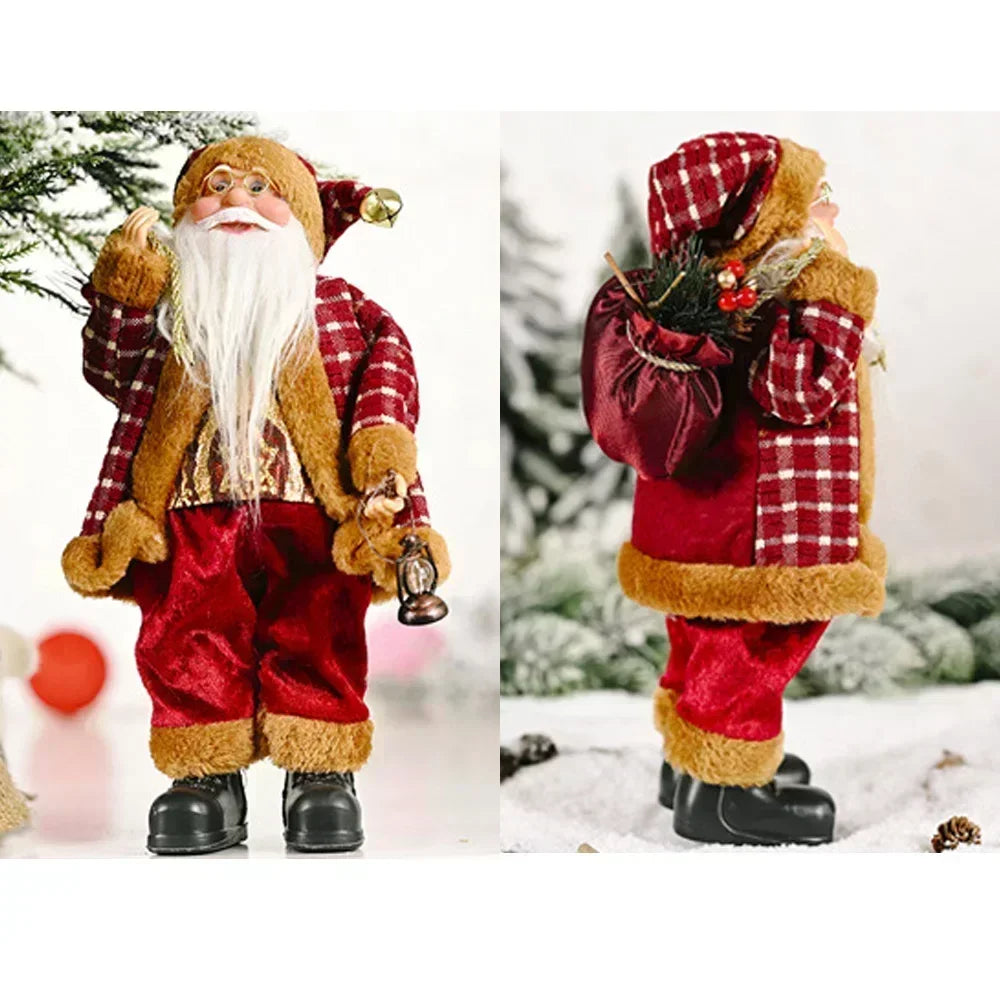 Christmas Plush Santa & Character Dolls | 30cm Holiday Decor | Single or Set