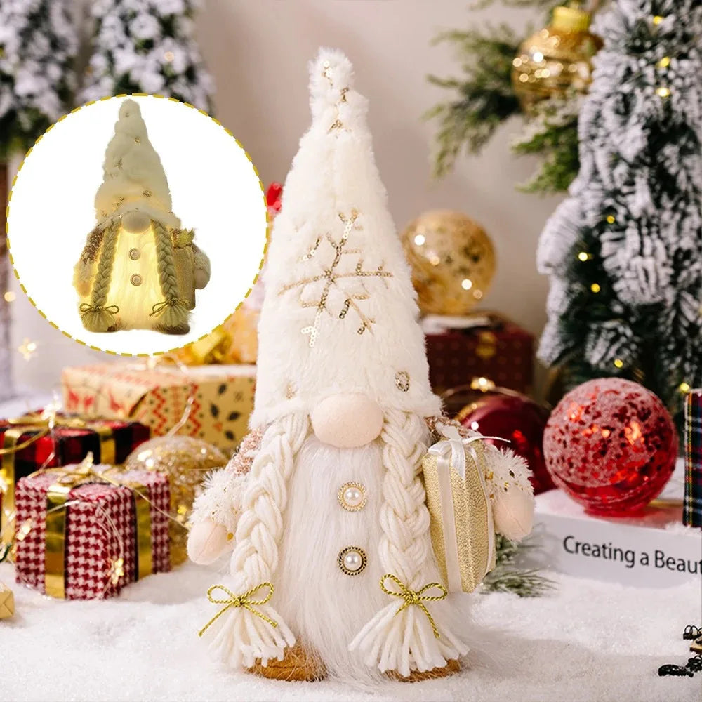 Glowing Christmas Gnome | LED Light-Up Holiday Decoration | 30cm & 45cm