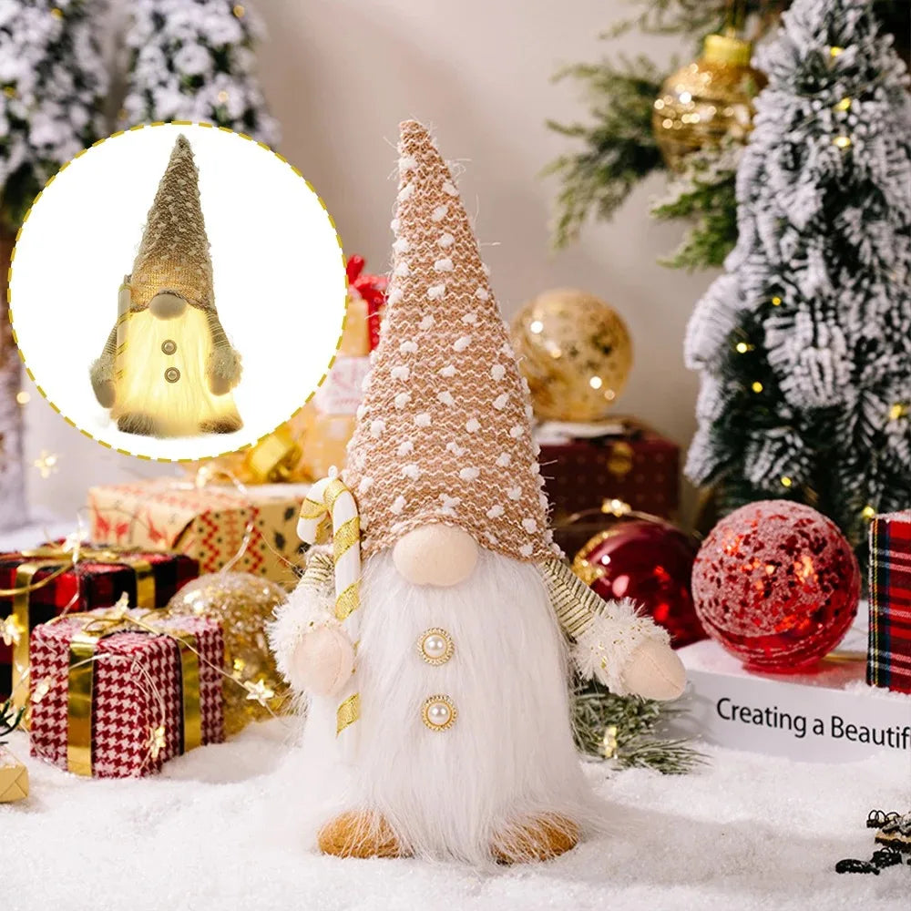Glowing Christmas Gnome | LED Light-Up Holiday Decoration | 30cm & 45cm