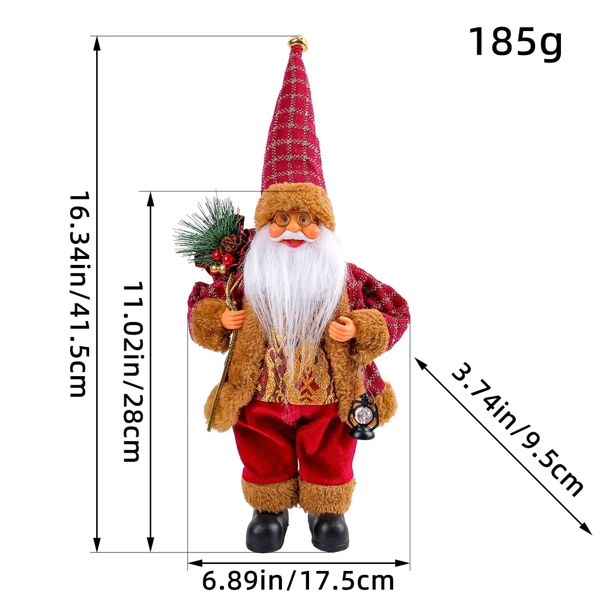Christmas Plush Santa & Character Dolls | 30cm Holiday Decor | Single or Set