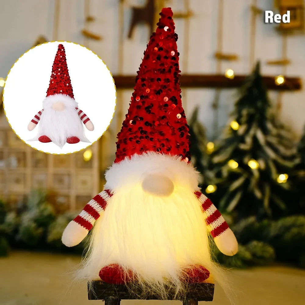Glowing Christmas Gnome | LED Light-Up Holiday Decoration | 30cm & 45cm