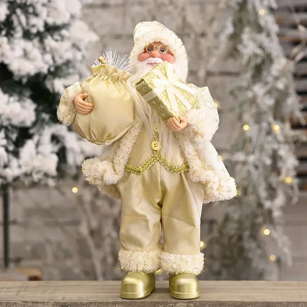 Christmas Plush Santa & Character Dolls | 30cm Holiday Decor | Single or Set