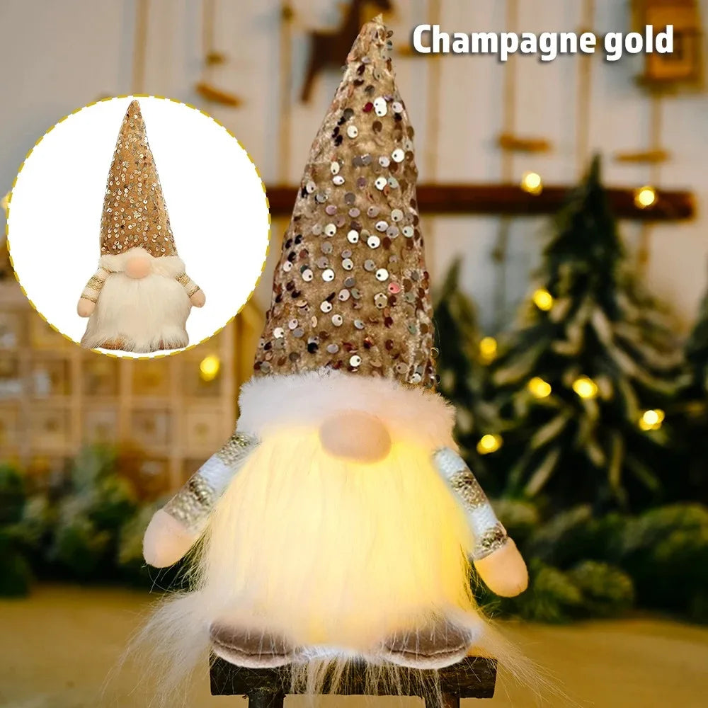 Glowing Christmas Gnome | LED Light-Up Holiday Decoration | 30cm & 45cm