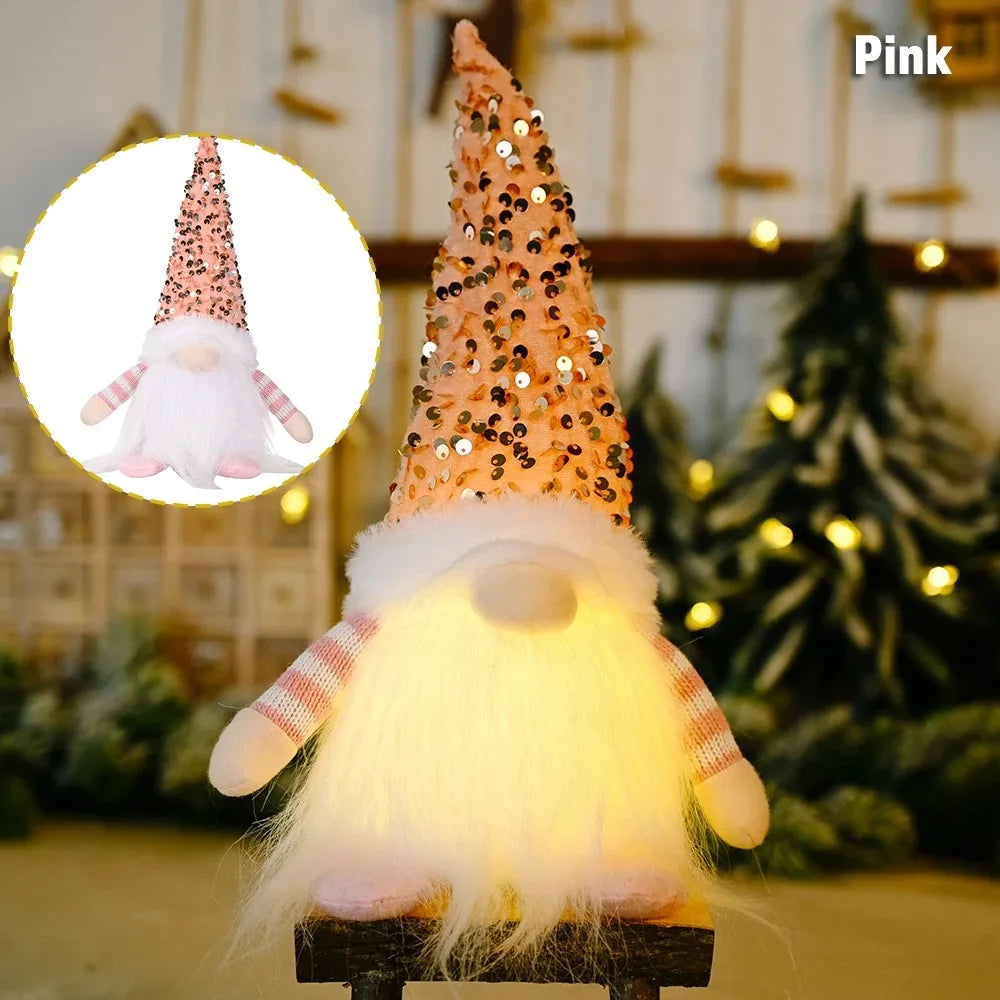 Glowing Christmas Gnome | LED Light-Up Holiday Decoration | 30cm & 45cm