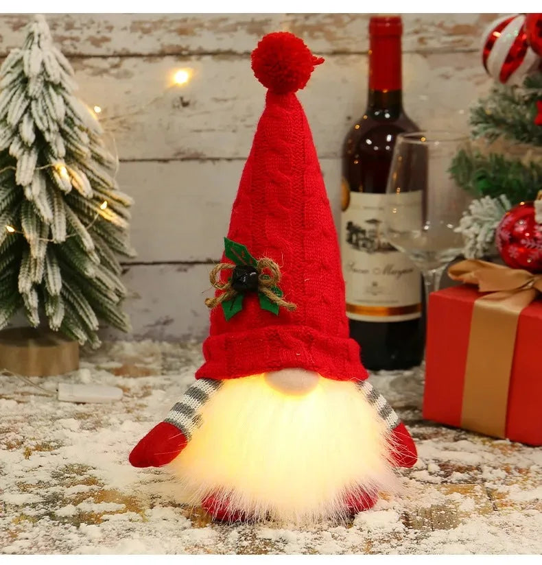 Glowing Christmas Gnome | LED Light-Up Holiday Decoration | 30cm & 45cm