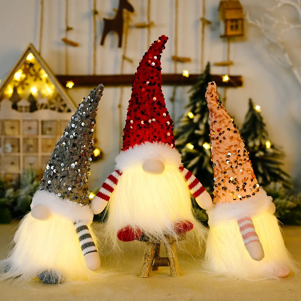 Glowing Christmas Gnome | LED Light-Up Holiday Decoration | 30cm & 45cm