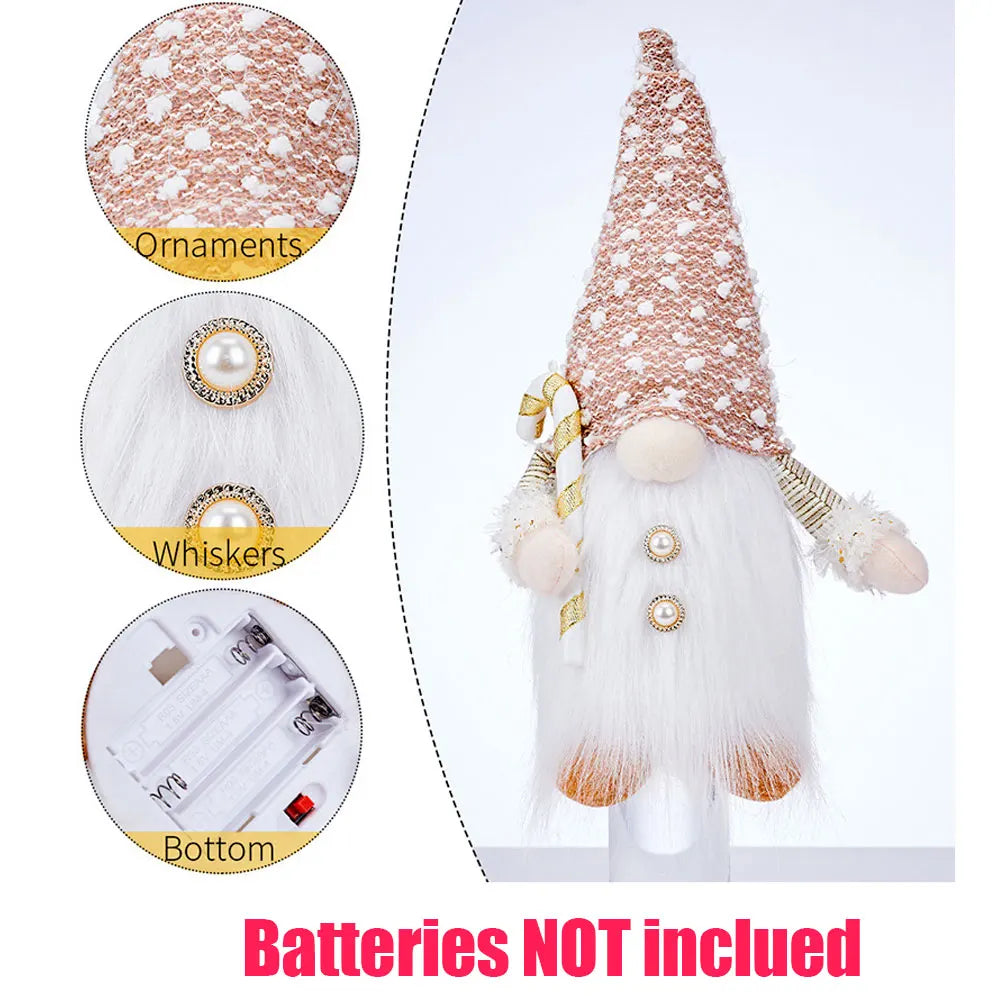 Glowing Christmas Gnome | LED Light-Up Holiday Decoration | 30cm & 45cm