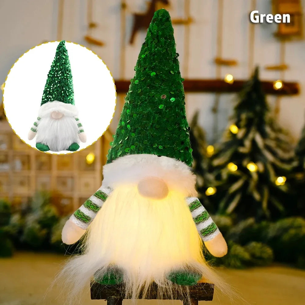 Glowing Christmas Gnome | LED Light-Up Holiday Decoration | 30cm & 45cm