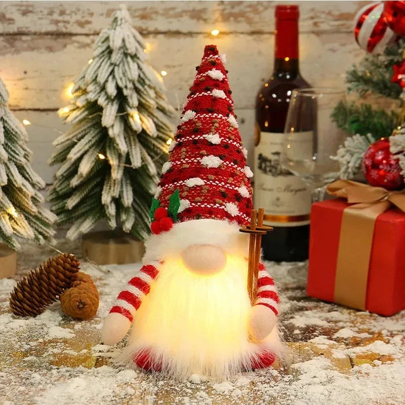 Glowing Christmas Gnome | LED Light-Up Holiday Decoration | 30cm & 45cm
