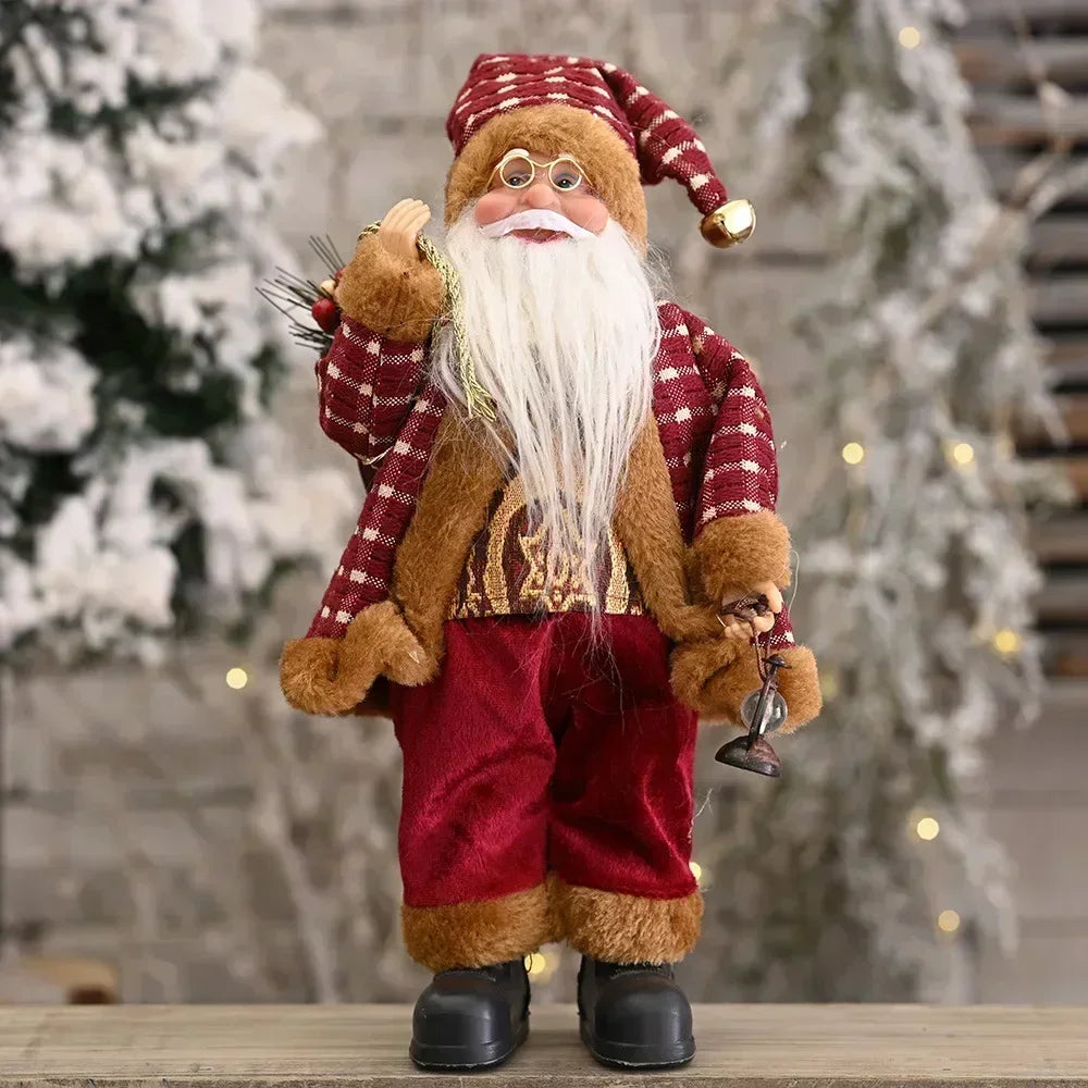 Christmas Plush Santa & Character Dolls | 30cm Holiday Decor | Single or Set