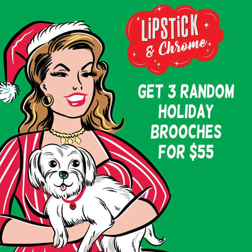 Christmas Brooch Blind Box — 3 Hand-Picked Holiday Brooches