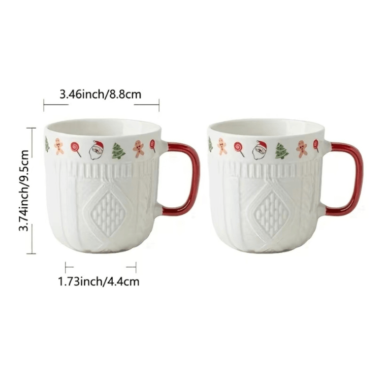 Cozy Sweater Christmas Mug | Ceramic Holiday Coffee Mug | Single or Set of 2