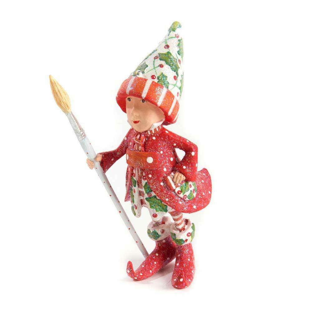 Dash Away Vixen's Painter Elf Ornament by Patience Brewster — Retired