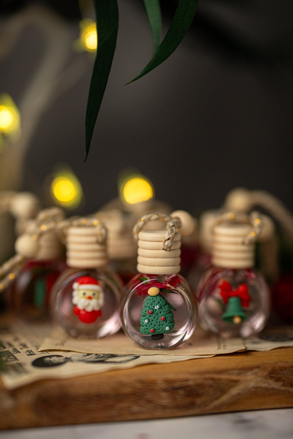 Christmas Car Diffuser | Luxury Holiday Car Air Freshener with Dried Botanicals