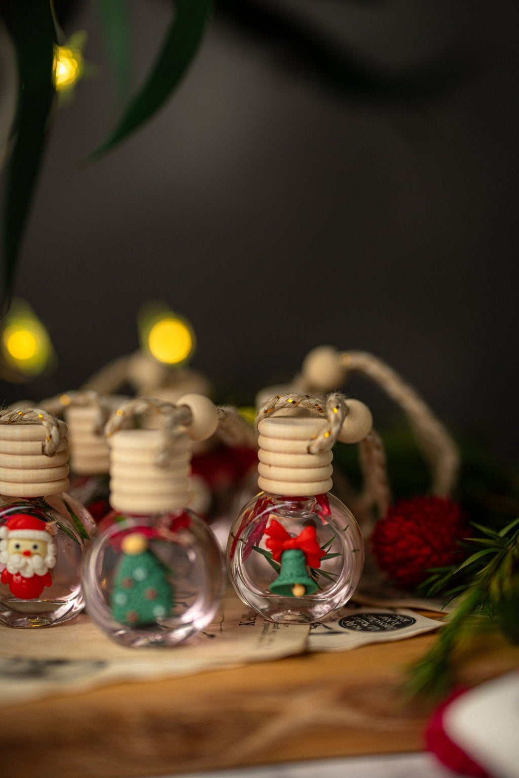 Christmas Car Diffuser | Luxury Holiday Car Air Freshener with Dried Botanicals