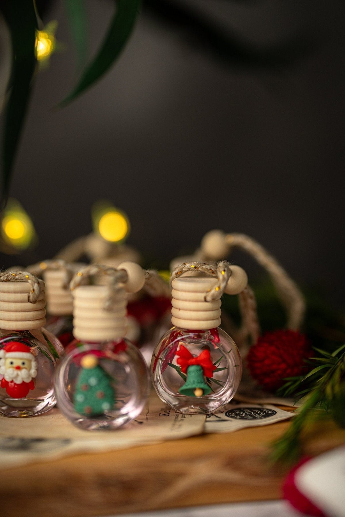 Christmas Car Diffuser | Luxury Holiday Car Air Freshener with Dried Botanicals