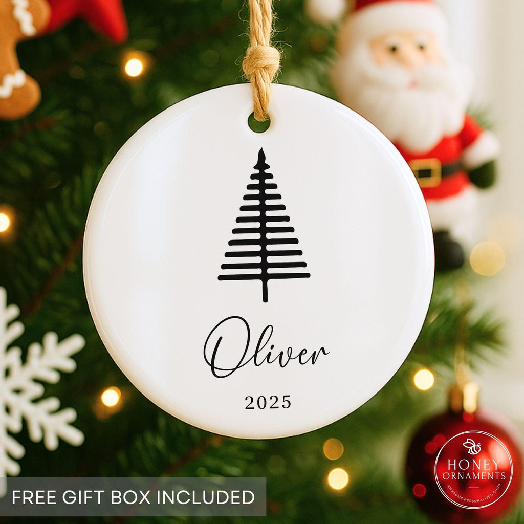 Personalized Christmas Name Ornament | Custom Ceramic | 2026