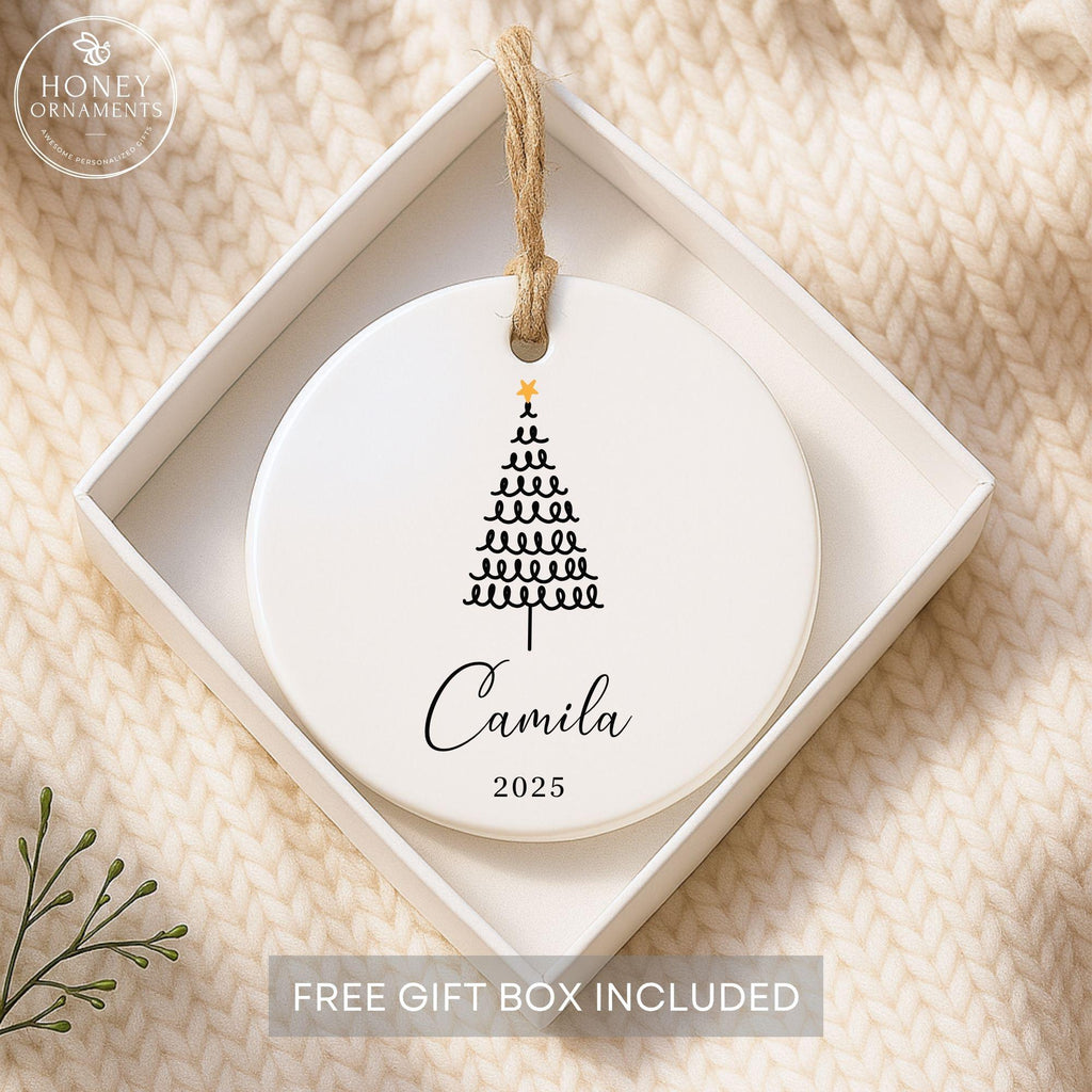 Personalized Christmas Name Ornament | Custom Ceramic | 2026