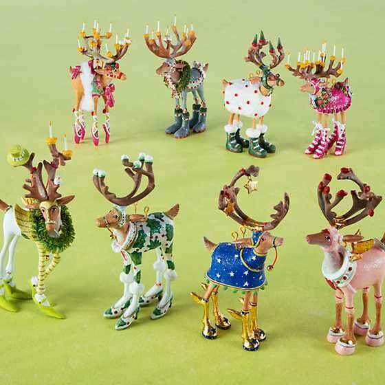 Dash Away Mini Reindeer Ornament by Patience Brewster | Sold Individually