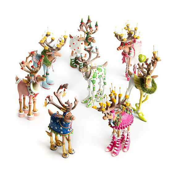 Dash Away Mini Reindeer Ornament by Patience Brewster | Sold Individually