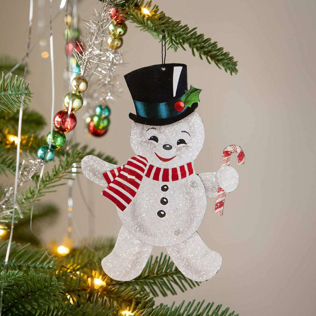 Retro Rockin' Snowman Ornament by Bethany Lowe