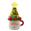 Retro Santa Mug with Light-Up Tree